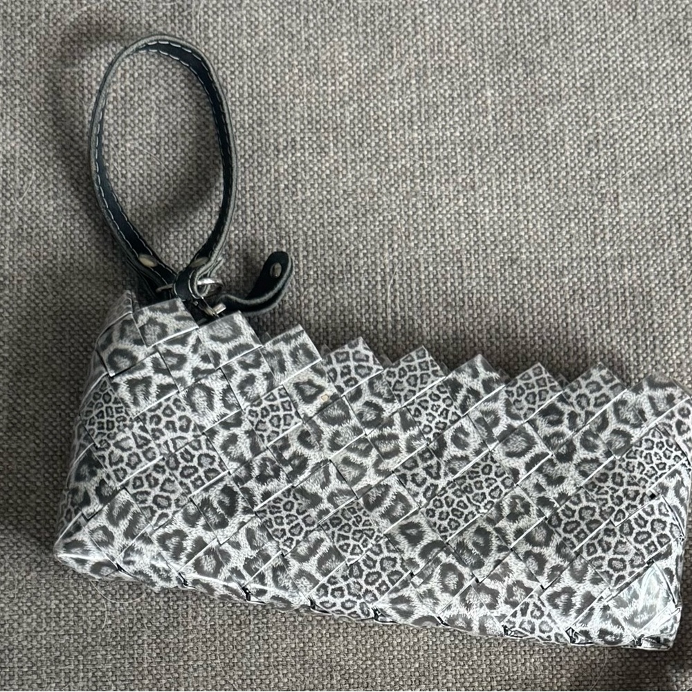 Nahui Ollin Y2K Leopard Print Clutch Wristlet